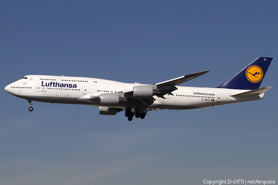 Lufthansa Boeing 747-830 (D-ABYF) | Photo 457881