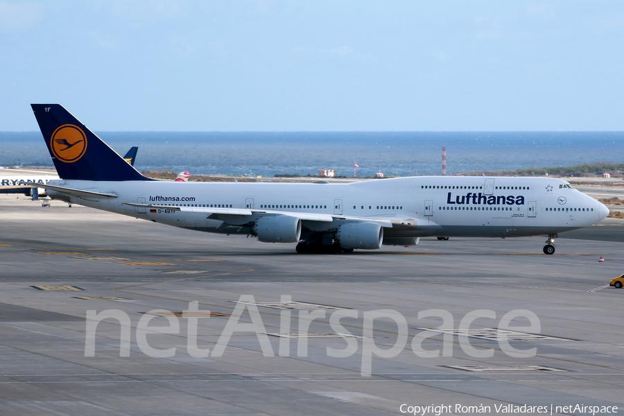 Lufthansa Boeing 747-830 (D-ABYF) | Photo 341985