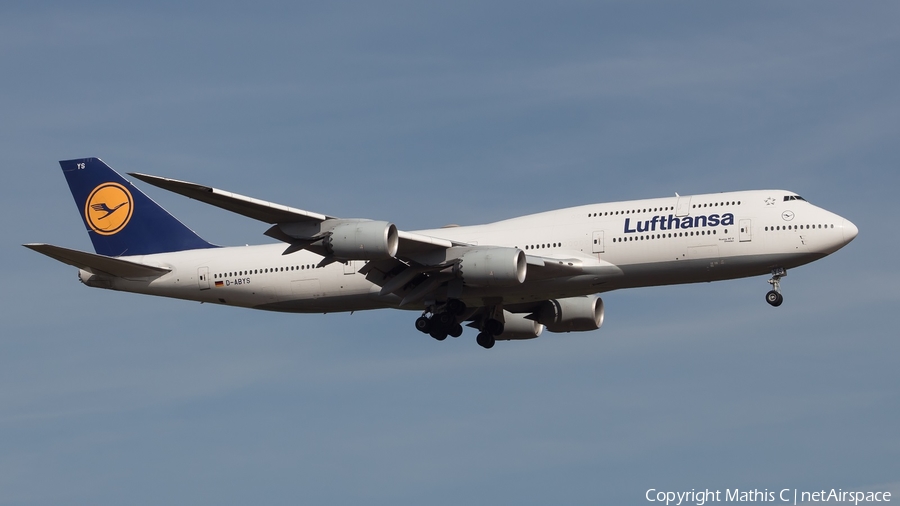 Lufthansa Boeing 747-830 (D-ABYS) | Photo 524514