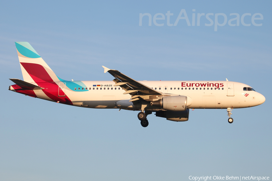 Eurowings Airbus A320-216 (D-ABZE) | Photo 324446