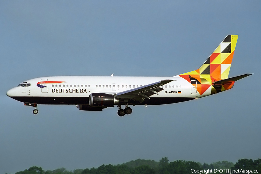 Deutsche BA Boeing 737-31S (D-ADBK) | Photo 284513