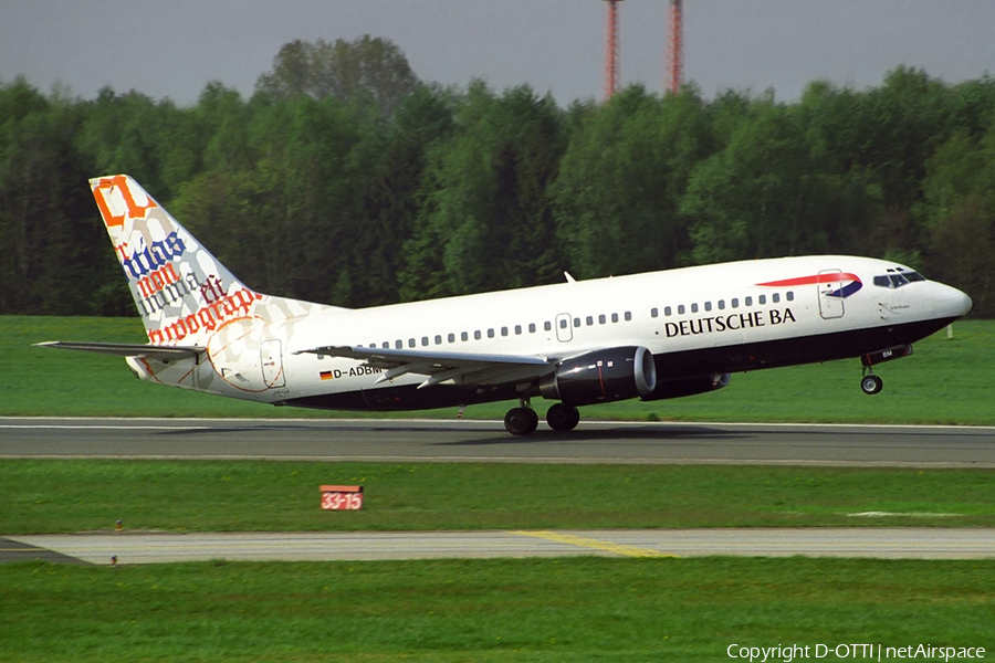 Deutsche BA Boeing 737-31S (D-ADBM) | Photo 316636