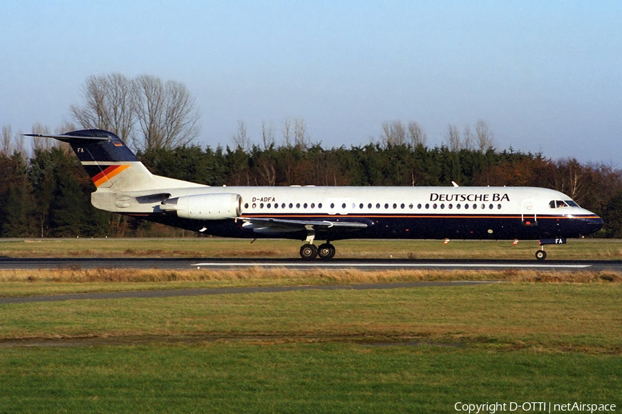 Deutsche BA Fokker 100 (D-ADFA) | Photo 286694