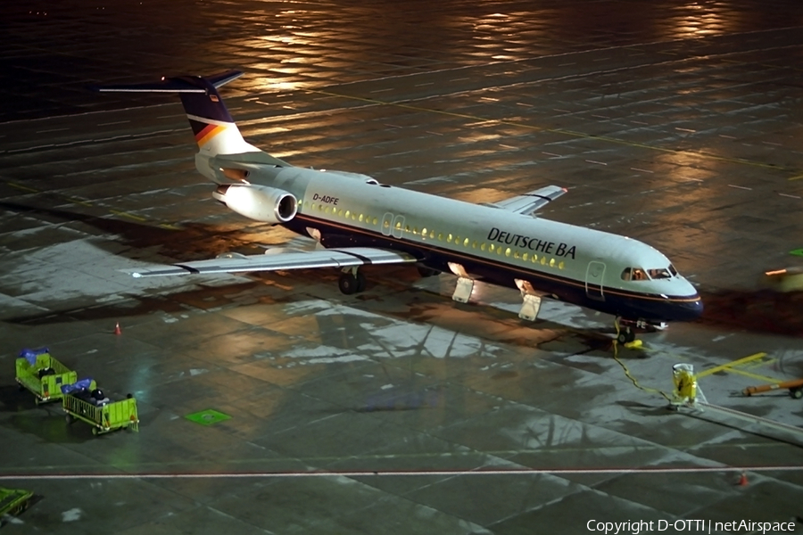 Deutsche BA Fokker 100 (D-ADFE) | Photo 254360