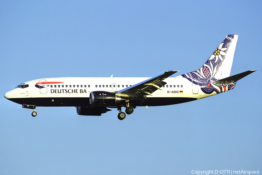 Deutsche BA Boeing 737-36Q (D-ADIC) | Photo 449334