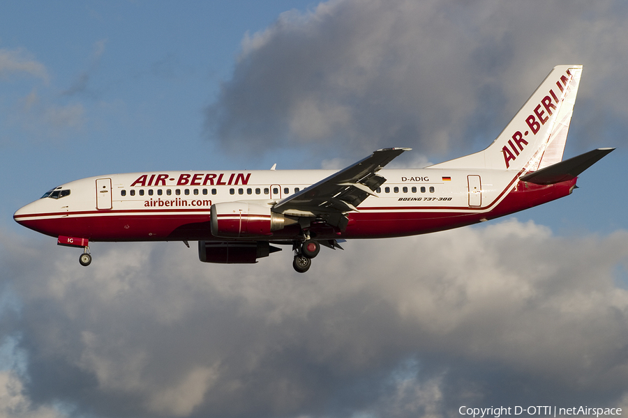 Air Berlin Boeing 737-3L9 (D-ADIG) | Photo 192854