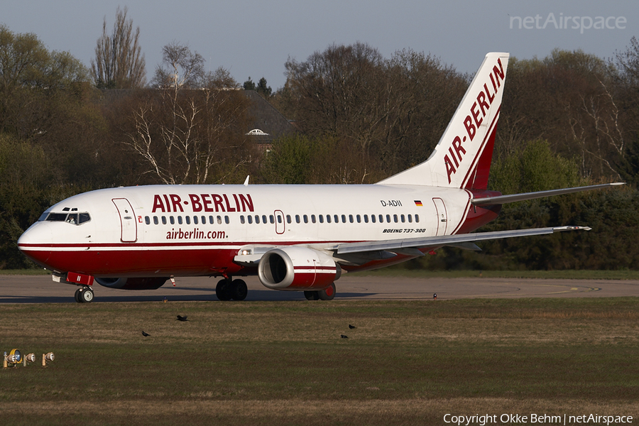 Air Berlin (DBA) Boeing 737-329 (D-ADII) | Photo 42112