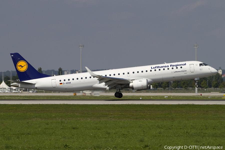 Lufthansa Regional (CityLine) Embraer ERJ-195LR (ERJ-190-200LR) (D-AEBA) | Photo 311899