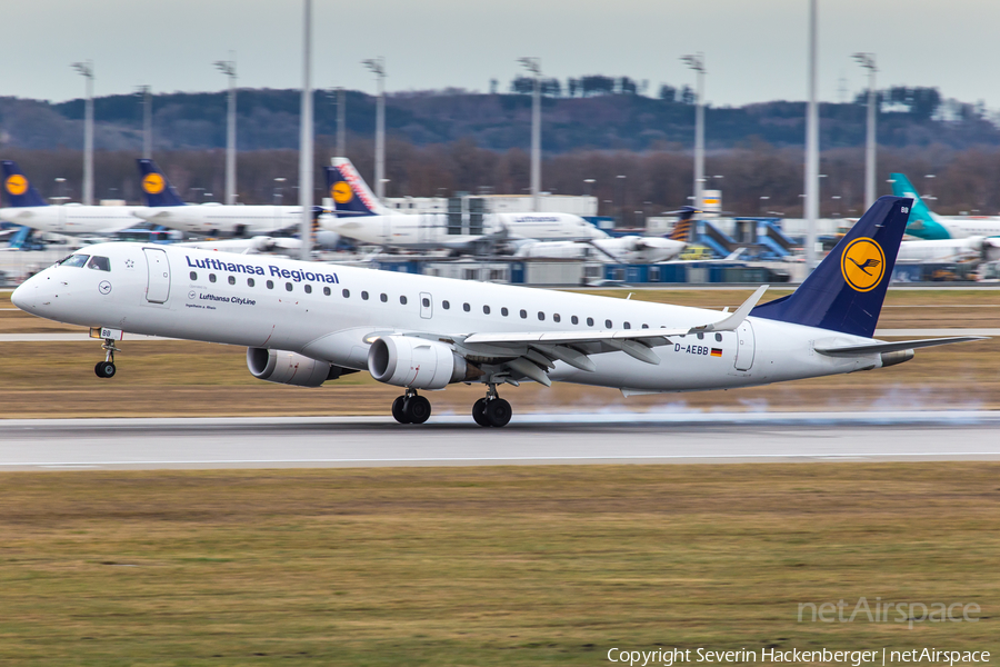 Lufthansa Regional (CityLine) Embraer ERJ-195LR (ERJ-190-200LR) (D-AEBB) | Photo 210639