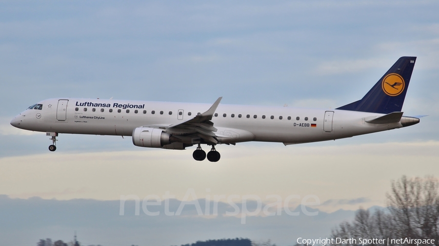 Lufthansa Regional (CityLine) Embraer ERJ-195LR (ERJ-190-200LR) (D-AEBB) | Photo 213538