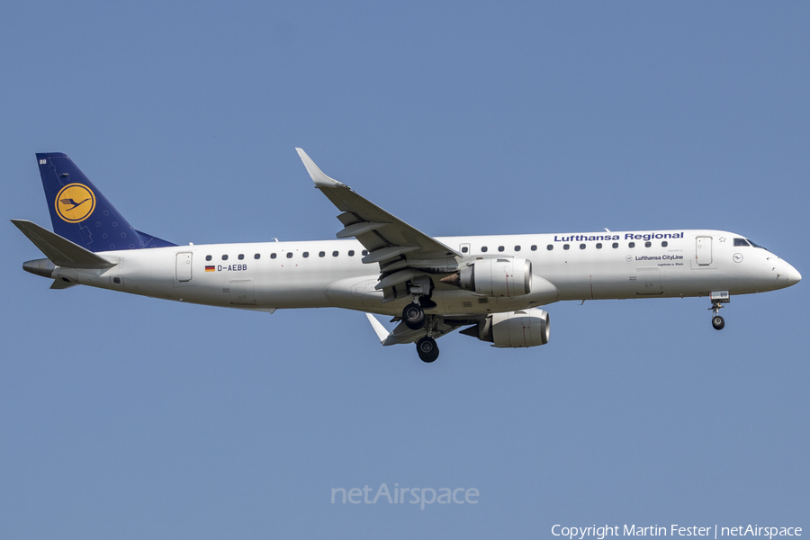 Lufthansa Regional (CityLine) Embraer ERJ-195LR (ERJ-190-200LR) (D-AEBB) | Photo 464112