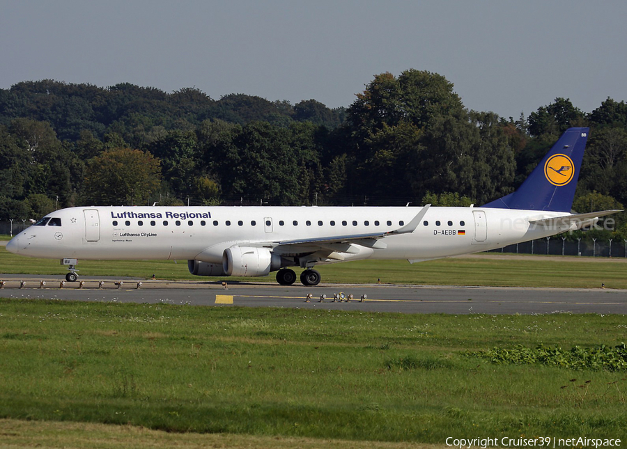 Lufthansa Regional (CityLine) Embraer ERJ-195LR (ERJ-190-200LR) (D-AEBB) | Photo 486577