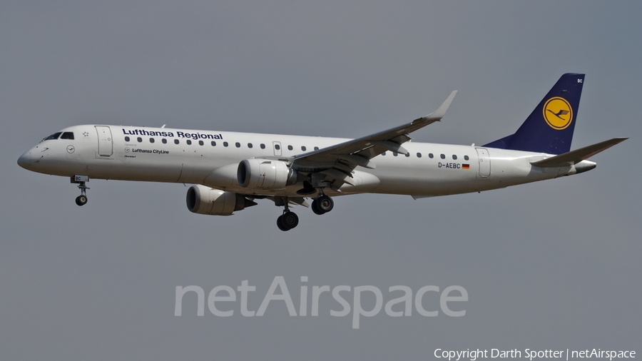 Lufthansa Regional (CityLine) Embraer ERJ-195LR (ERJ-190-200LR) (D-AEBC) | Photo 229542