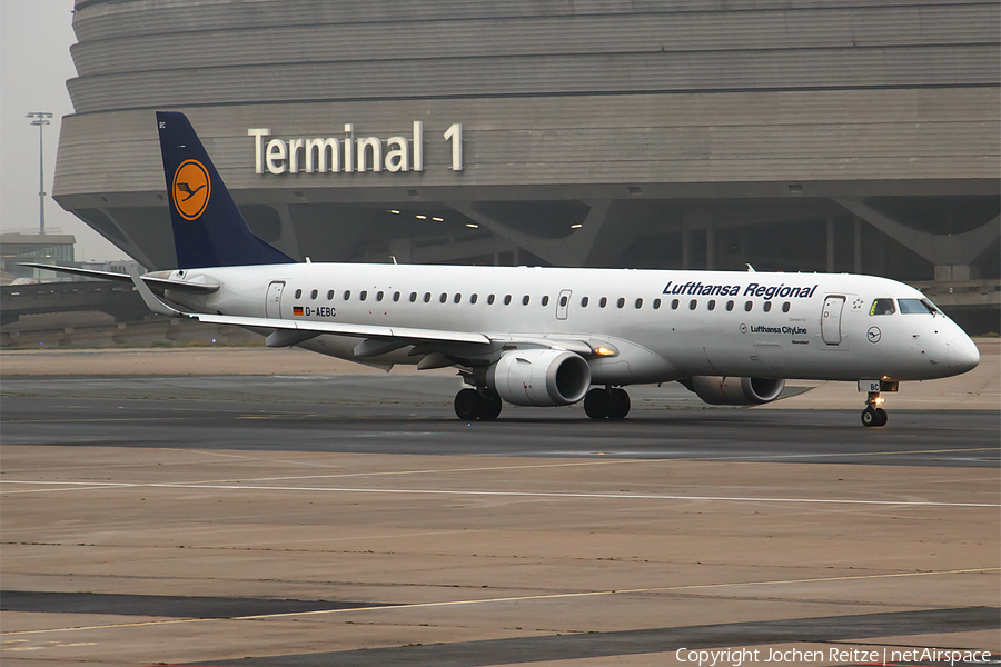 Lufthansa Regional (CityLine) Embraer ERJ-195LR (ERJ-190-200LR) (D-AEBC) | Photo 88931