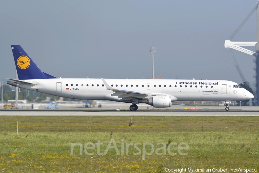 Lufthansa Regional (CityLine) Embraer ERJ-195LR (ERJ-190-200LR) (D-AEBC) | Photo 111946