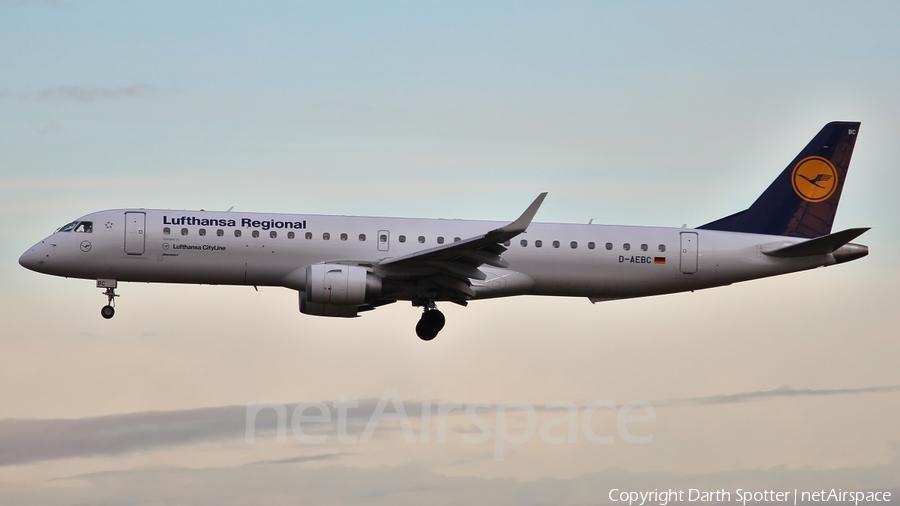 Lufthansa Regional (CityLine) Embraer ERJ-195LR (ERJ-190-200LR) (D-AEBC) | Photo 213539