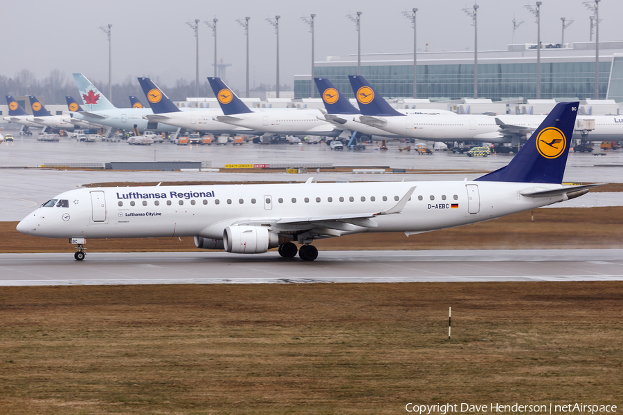 Lufthansa Regional (CityLine) Embraer ERJ-195LR (ERJ-190-200LR) (D-AEBC) | Photo 226758