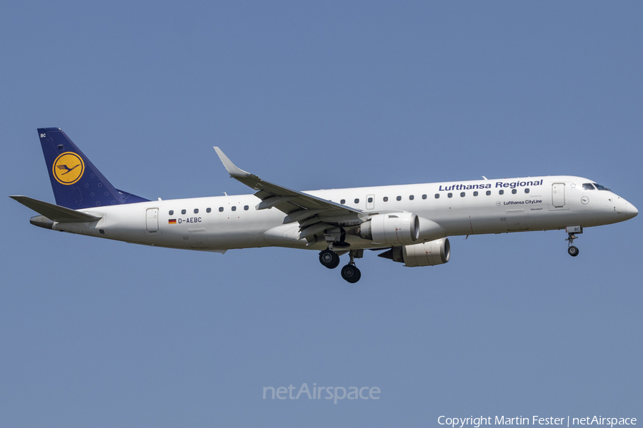 Lufthansa Regional (CityLine) Embraer ERJ-195LR (ERJ-190-200LR) (D-AEBC) | Photo 462947