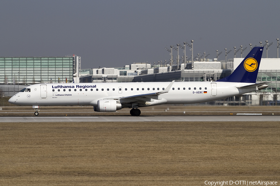Lufthansa Regional (CityLine) Embraer ERJ-195LR (ERJ-190-200LR) (D-AEBC) | Photo 379244