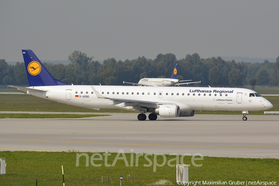 Lufthansa Regional (CityLine) Embraer ERJ-195LR (ERJ-190-200LR) (D-AEBD) | Photo 112269