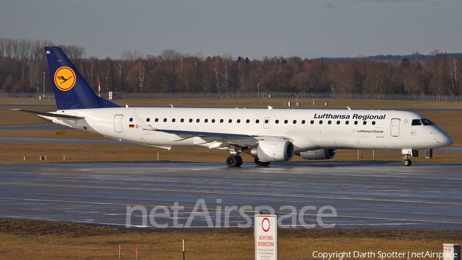 Lufthansa Regional (CityLine) Embraer ERJ-195LR (ERJ-190-200LR) (D-AEBD) | Photo 213540