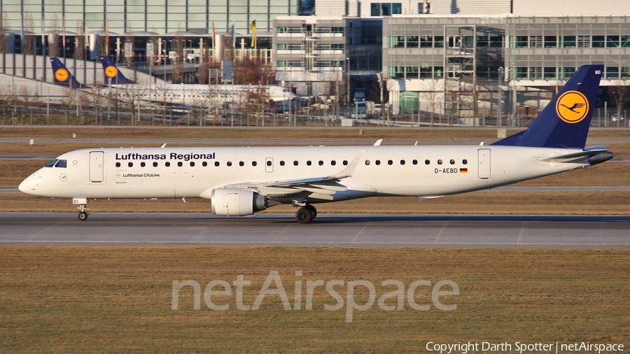 Lufthansa Regional (CityLine) Embraer ERJ-195LR (ERJ-190-200LR) (D-AEBD) | Photo 213542