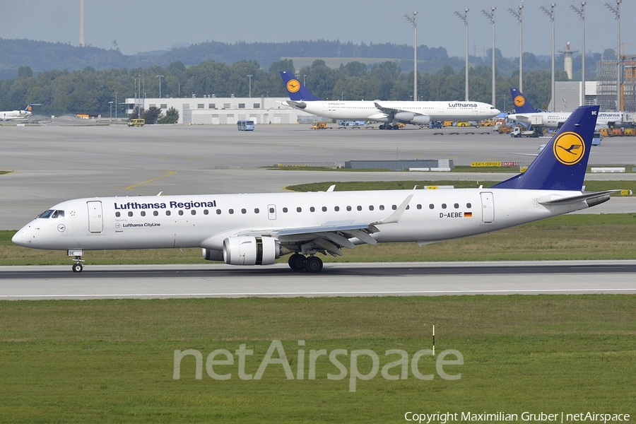 Lufthansa Regional (CityLine) Embraer ERJ-195LR (ERJ-190-200LR) (D-AEBE) | Photo 112304