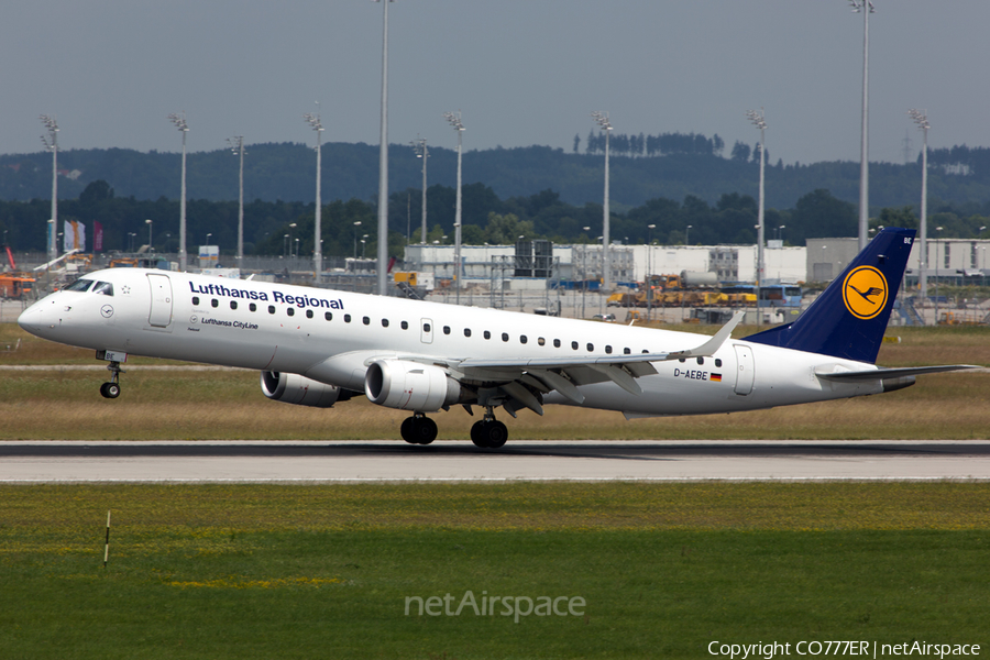 Lufthansa Regional (CityLine) Embraer ERJ-195LR (ERJ-190-200LR) (D-AEBE) | Photo 51982