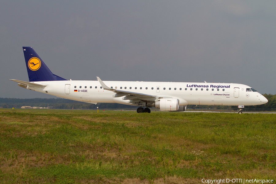 Lufthansa Regional (CityLine) Embraer ERJ-195LR (ERJ-190-200LR) (D-AEBE) | Photo 369510