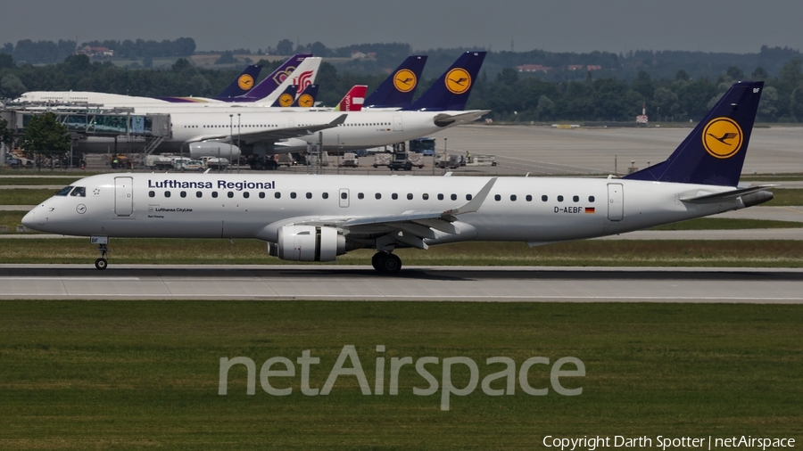 Lufthansa Regional (CityLine) Embraer ERJ-195LR (ERJ-190-200LR) (D-AEBF) | Photo 229544