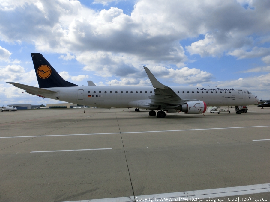 Lufthansa Regional (CityLine) Embraer ERJ-195LR (ERJ-190-200LR) (D-AEBH) | Photo 353989
