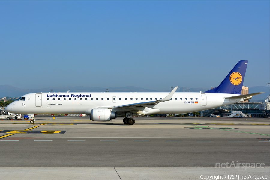 Lufthansa Regional (CityLine) Embraer ERJ-195LR (ERJ-190-200LR) (D-AEBH) | Photo 36781