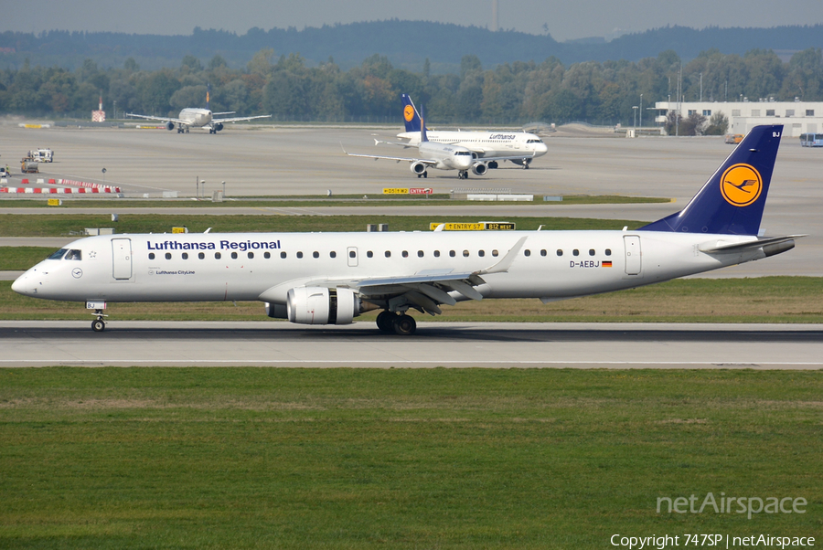 Lufthansa Regional (CityLine) Embraer ERJ-195LR (ERJ-190-200LR) (D-AEBJ) | Photo 87897