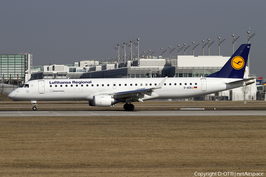 Lufthansa Regional (CityLine) Embraer ERJ-195LR (ERJ-190-200LR) (D-AEBJ) | Photo 379237