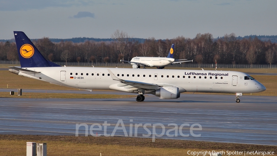 Lufthansa Regional (CityLine) Embraer ERJ-195LR (ERJ-190-200LR) (D-AEBK) | Photo 213833