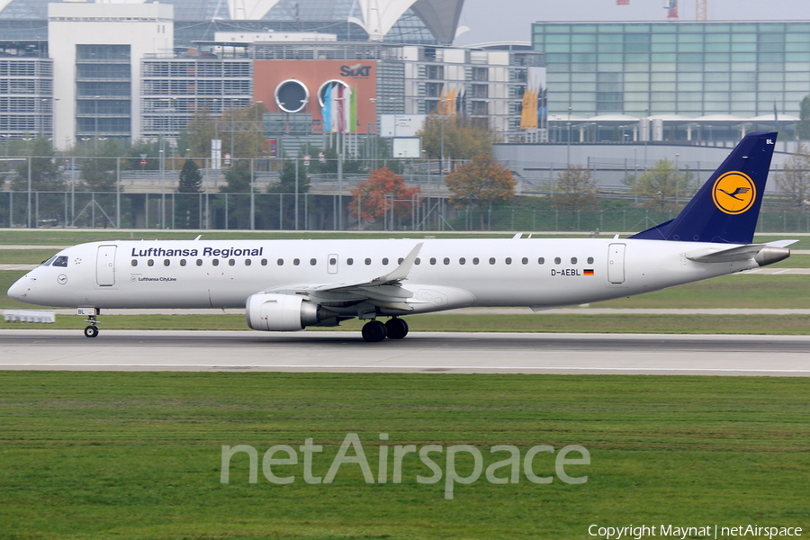 Lufthansa Regional (CityLine) Embraer ERJ-195LR (ERJ-190-200LR) (D-AEBL) | Photo 167359