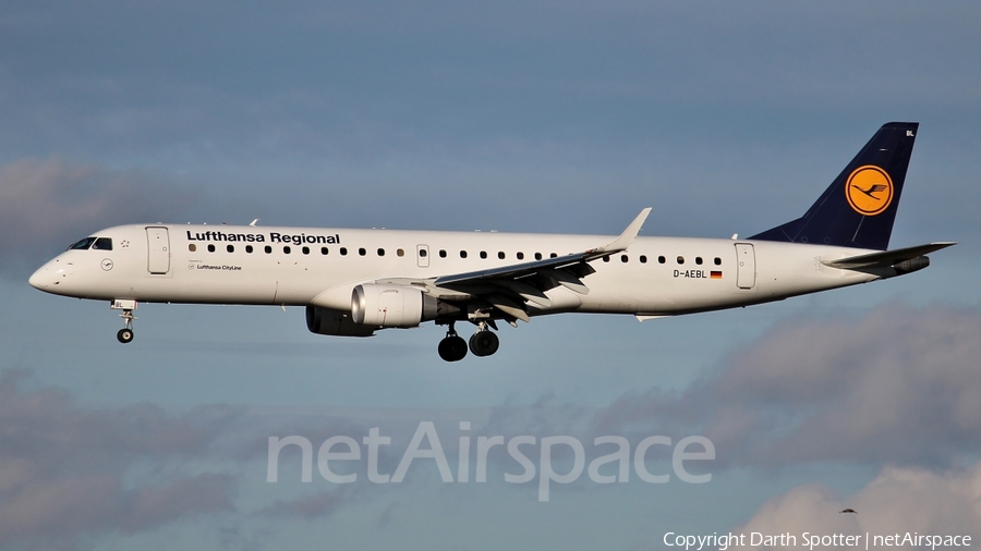 Lufthansa Regional (CityLine) Embraer ERJ-195LR (ERJ-190-200LR) (D-AEBL) | Photo 213834