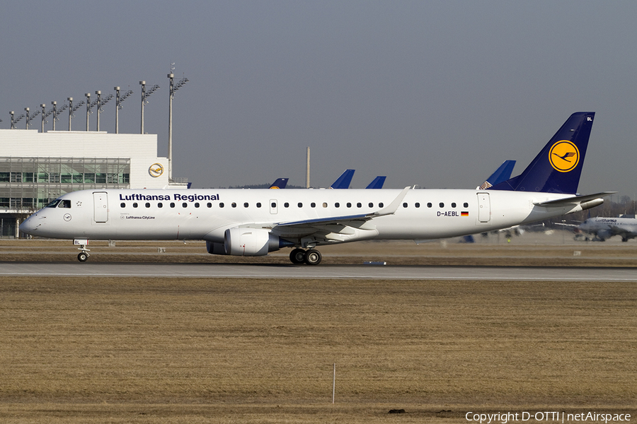 Lufthansa Regional (CityLine) Embraer ERJ-195LR (ERJ-190-200LR) (D-AEBL) | Photo 379231