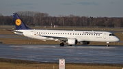 Lufthansa Regional (CityLine) Embraer ERJ-195LR (ERJ-190-200LR) (D-AEBM) at  Munich, Germany