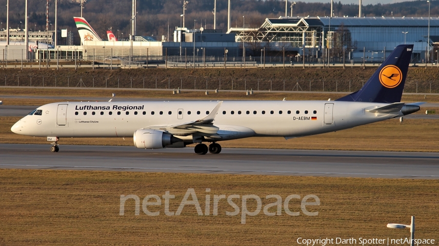 Lufthansa Regional (CityLine) Embraer ERJ-195LR (ERJ-190-200LR) (D-AEBM) | Photo 213839