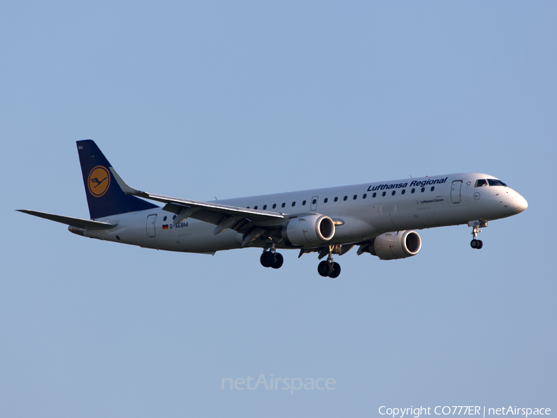 Lufthansa Regional (CityLine) Embraer ERJ-195LR (ERJ-190-200LR) (D-AEBM) | Photo 51821