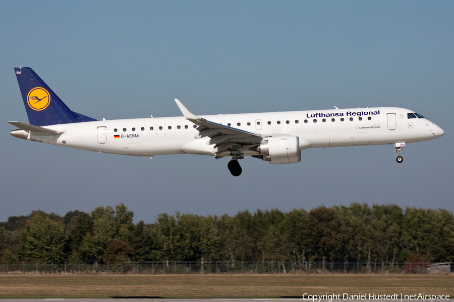 Lufthansa Regional (CityLine) Embraer ERJ-195LR (ERJ-190-200LR) (D-AEBM) | Photo 529446