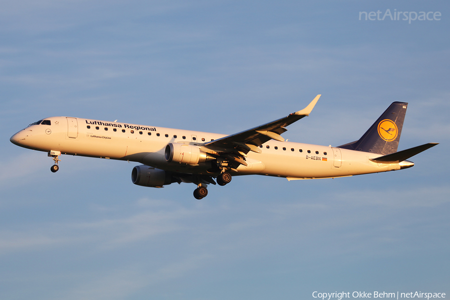 Lufthansa Regional (CityLine) Embraer ERJ-195LR (ERJ-190-200LR) (D-AEBN) | Photo 38913