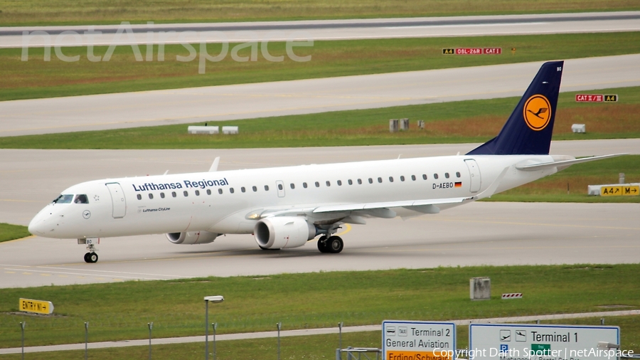 Lufthansa Regional (CityLine) Embraer ERJ-195LR (ERJ-190-200LR) (D-AEBO) | Photo 171543