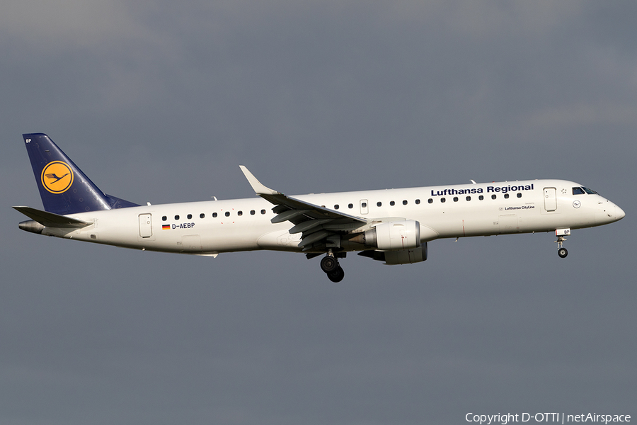 Lufthansa Regional (CityLine) Embraer ERJ-195LR (ERJ-190-200LR) (D-AEBP) | Photo 529484