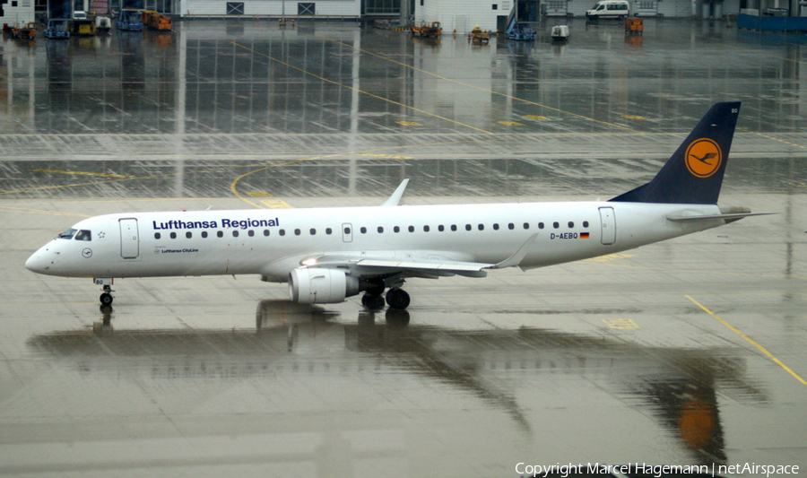 Lufthansa Regional (CityLine) Embraer ERJ-195LR (ERJ-190-200LR) (D-AEBQ) | Photo 118560