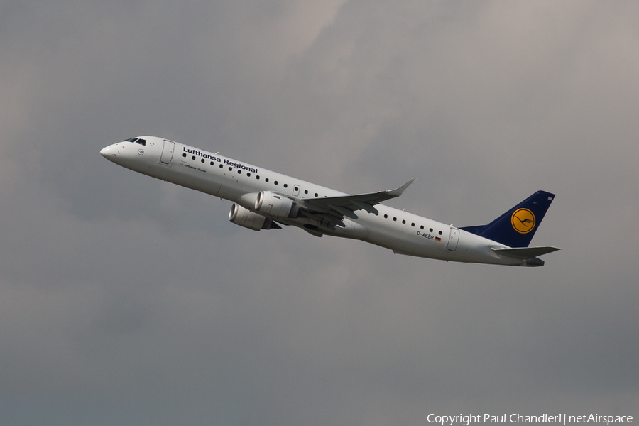 Lufthansa Regional (CityLine) Embraer ERJ-195LR (ERJ-190-200LR) (D-AEBR) | Photo 160758