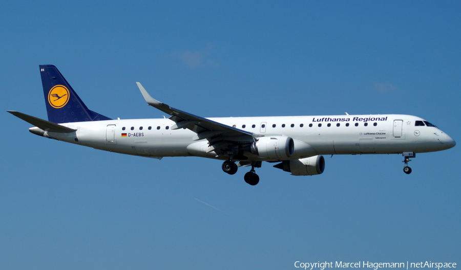 Lufthansa Regional (CityLine) Embraer ERJ-195LR (ERJ-190-200LR) (D-AEBS) | Photo 121727