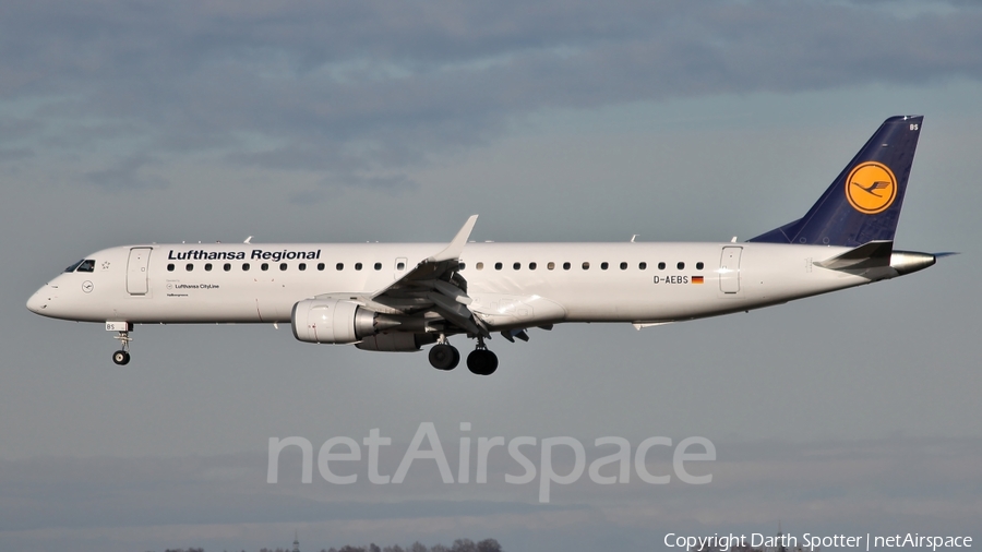Lufthansa Regional (CityLine) Embraer ERJ-195LR (ERJ-190-200LR) (D-AEBS) | Photo 213846