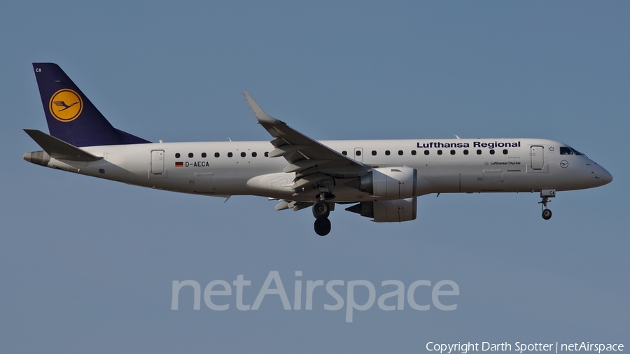 Lufthansa Regional (CityLine) Embraer ERJ-190LR (ERJ-190-100LR) (D-AECA) | Photo 227348